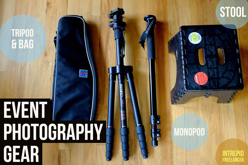 Event photography gear