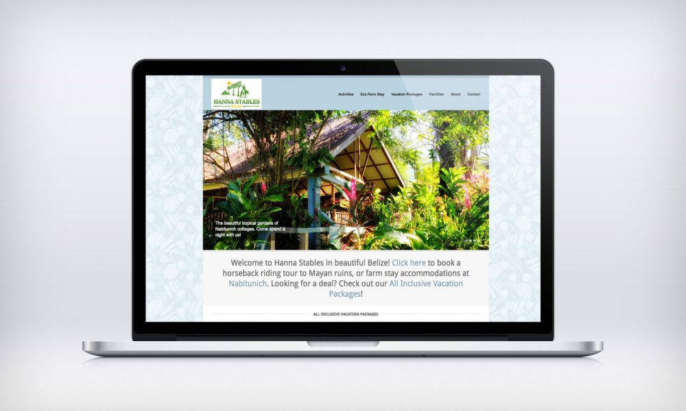 Hanna Stables website redesign