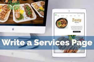 how to write a services page