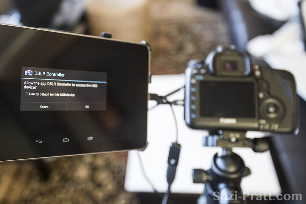 How to shoot tethered with Canon DSLR Controller app