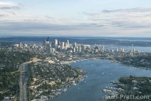 Seattle City Skyline Aerial