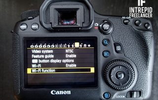 How to set up Wifi on Canon 6D