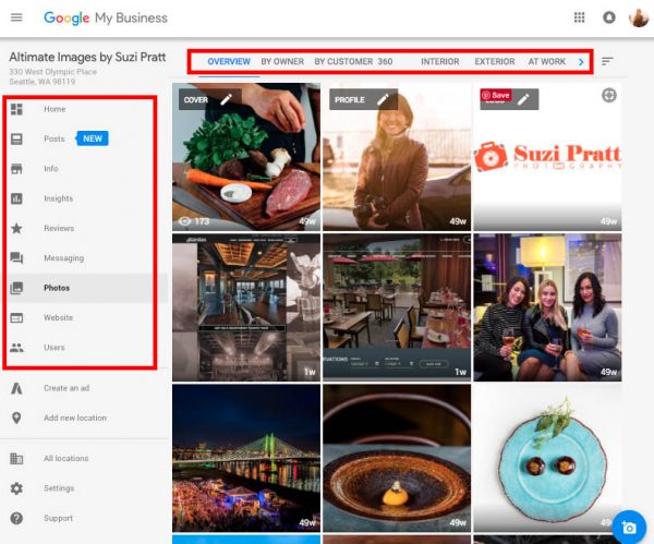 how to add photos to your google business account